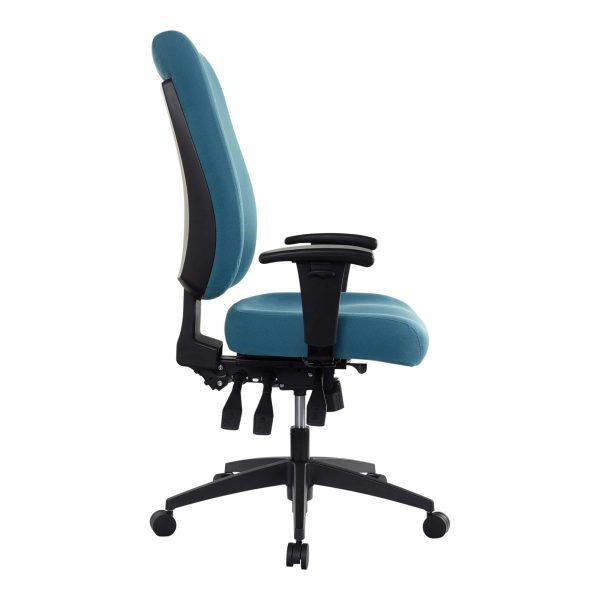 Buro Tidal High Back Office Chair in Teal - Image 3